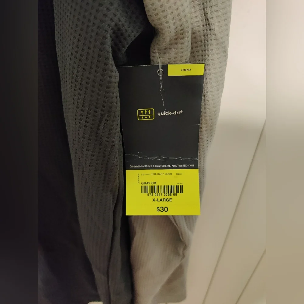 NWT Xersion Gray Active Quick Dry Hoodie Size XL - Picture 3 of 4